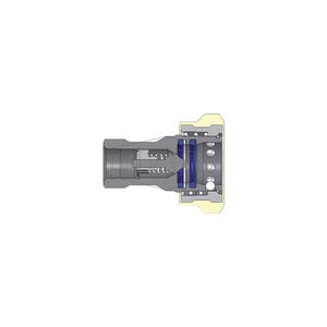 Dixon® D-4HF4-SS-FNS DQC H Industrial Interchange Food Grade Flanged Coupler, 1/2-14 Nominal, Female NPTF, 316 Stainless Steel
