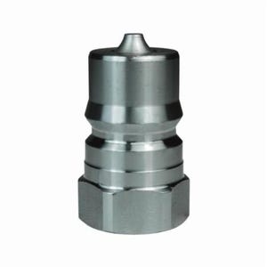Dixon® D-H4F4-S H Series Food Grade Hydraulic Interchange Coupler, 1/2 in x 1/2-14 Nominal, Quick-Connect x Female NPTF, 303 Stainless Steel, Domestic