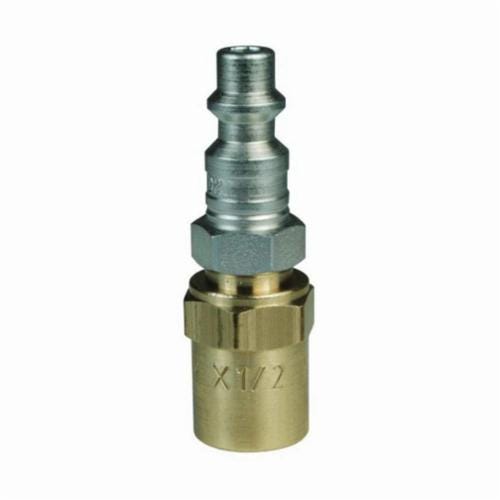 Dixon® D2K3 DF Series Industrial Reusable Nipple Plug, 3/8 in Nominal, Hose Barb End Style, Brass/Steel