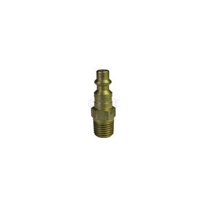 Dixon® D3M3-B DF Series Industrial Male Quick Disconnect Pneumatic Plug, 3/8-18 Nominal, Quick Disconnect Plug x NPTF, 300 psi Pressure, Brass