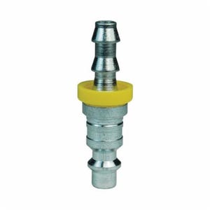 Dixon® D4B4 Industrial Interchange Quick Disconnect Pneumatic Nipple, 1/2 in Nominal, Quick Connect Coupler x Push-Loc Hose Barb