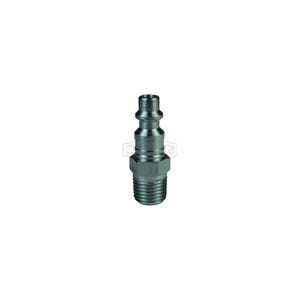 Dixon® D4BM4 DF Series Industrial Male Quick Disconnect Pneumatic Plug, 1/2-14 Nominal, Quick Disconnect Plug x BSPT, 500 psi Pressure, Steel
