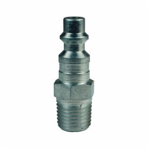 Dixon® D2M2 DF Series Industrial Interchange Pneumatic Nipple, 1/4 in Nominal, Quick-Disconnect Plug x MNPT, 500 psi Pressure, Steel