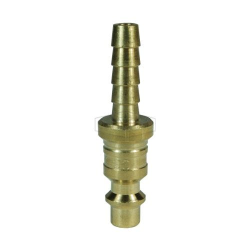 Dixon® D4S3-B Industrial Standard Quick Disconnect Pneumatic Hose Plug, 3/8 in Nominal, Quick Disconnect Plug x Hose Barb, Brass