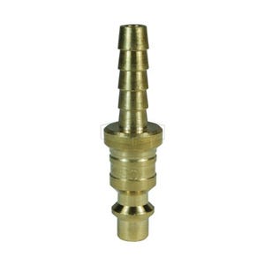 Dixon® D4S3-B Industrial Standard Quick Disconnect Pneumatic Hose Plug, 3/8 in Nominal, Quick Disconnect Plug x Hose Barb, Brass