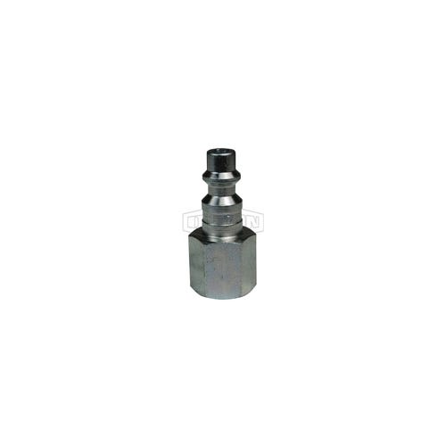 Dixon® D6F4 DF Series Industrial Female Quick Disconnect Pneumatic Plug, 1/2-14 Nominal, Quick Disconnect Plug x NPTF, 500 psi Pressure, Steel