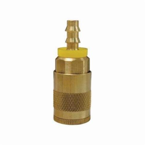 Dixon® DC242L Tru-Flate Air Chief Automotive Quick Connect Coupler x Hose Barb, 1/4 in Nominal, 300 psi Pressure, Brass