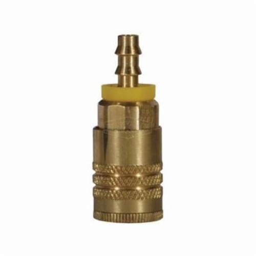 Dixon® DC3844L Air Chief ARO Quick Disconnect Push-On Coupler, 1/4 in Nominal, Quick Disconnect Coupler x Hose Barb, 300 psi Pressure, Brass, Domestic