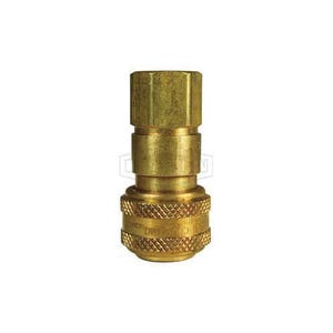 Dixon® DC7028 Air Chief Industrial Automotive Quick Connect Coupler, 1 in Nominal, Quick Connect Coupler x FNPT, 300 psi Pressure, Brass, Domestic