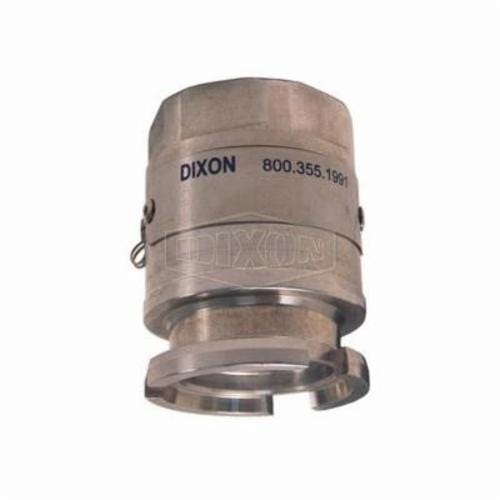 Mann-Tek by Dixon® DDA100AL Mann Tek Dry Disconnect Adapter Tank Unit with FKM (FPM) Seals, 1 in Nominal, Adapter x FNPT End Style, Aluminum, Domestic