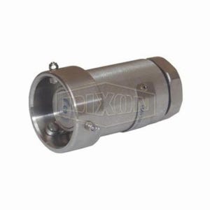 Mann-Tek by Dixon® DDC075SS Mann-Tek Dry Disconnect Coupler Hose Unit with FKM (FPM) Seals, 3/4 in Nominal