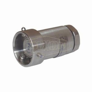 Mann-Tek by Dixon® DDC100AL Mann Tek Dry Disconnect Coupler Hose Unit with FKM (FPM) Seals, 1 in Nominal, Coupler x FNPT End Style, Aluminum, Domestic