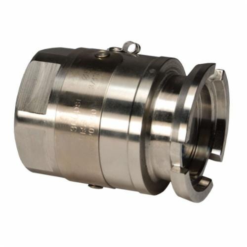 Dixon® DDSA100SS Dry Disconnect Steam Adapter, 1 in Nominal, Quick Disconnect Coupler x FNPT, 316 Stainless Steel