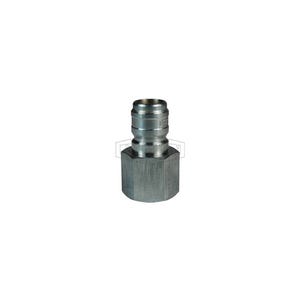 Dixon® E1F1 DQC E Straight Through Interchange Female Plug, 1/8-27 Nominal, NPTF, Steel