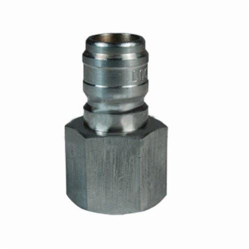 Dixon® E4F4-S E Series Straight Through Hydraulic Interchange Coupler, 1/2 in x 1/2-14 Nominal, Quick-Connect x FNPT, 303 Stainless Steel, Domestic