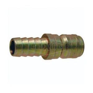 Dixon® E3S3 E Series Straight Through Interchange Quick-Connect Plug, 3/8 in Nominal, Hose Barb, Steel, Domestic