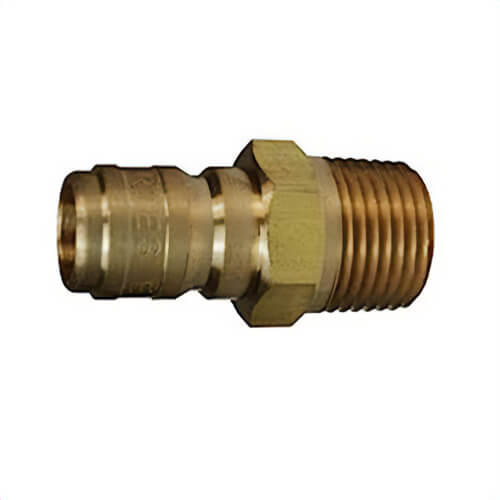 Dixon® E4M4 1/2 Straight-Thru Plug, 1/2 M-NPTF Steel