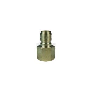 Dixon® E8BF8-B DQC E Straight Through Interchange Female Plug, 1-11 Nominal, BSPP, Brass