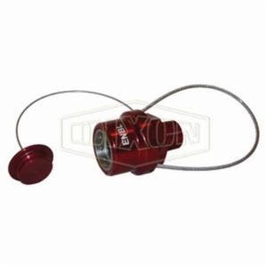 Dixon® FloMax ENBL-P Standard Engine Oil Nozzle with Plug, 3/4 in Nominal, MNPT, Aluminum, Domestic