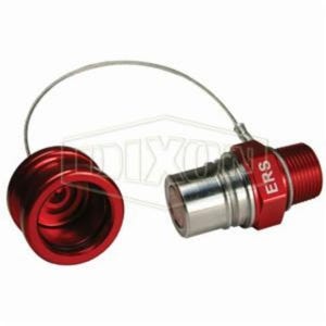 Dixon® FloMax ERS-C Standard Engine Oil Receiver with Cap, 3/4 in Nominal, MNPT, Aluminum, Domestic