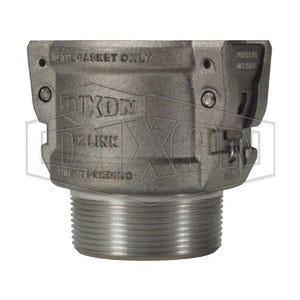 Dixon® EZL400-B-AL EZLink™ Type B Armless Cam and Groove Coupler with Buna-N Gasket, 4 in Nominal, Coupler x MNPT End Style, Aluminum, Domestic