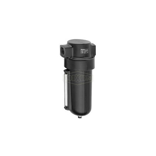 Dixon® F17-B00A Jumbo Compressed Airline Filter with Automatic Drain and Pyrex® Sight Glass, 1-1/2 in Port, 425 scfm, 40 micron