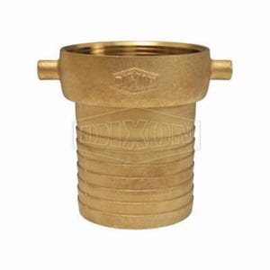 Dixon® FBB300 King™ Short Shank Suction Coupling with Brass Nut, 3 in Nominal, Female NPSM End Style, 4-1/2 in L, Domestic
