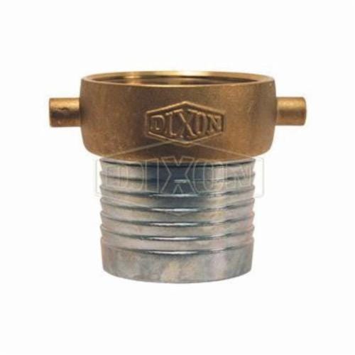 Dixon® FCSB600 King™ Short Shank Suction Coupling with Brass Nut, 6 in Nominal, Female NPSM End Style, 7 in L, Domestic