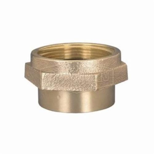 Dixon® FFH1515F Double Hex Female Nipple, 1-1/2 in, Brass, FNPT x Female NST (NH), Domestic