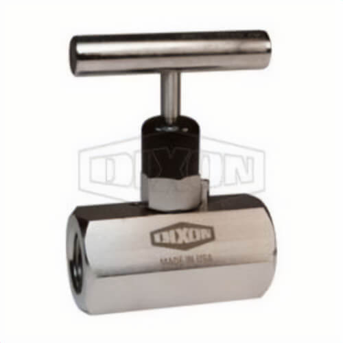 Dixon® FFS404 Mini Needle Valve, 1/2-14 Nominal, FNPT End Style, 316 Stainless Steel Body