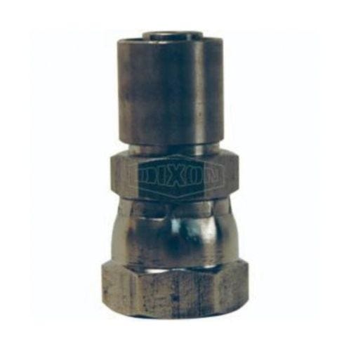 Dixon® FJS-04-04 Crimp Collar, 1/4 in, Female JIC Swivel, 304 Stainless Steel, Domestic