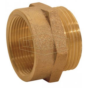 Dixon® FM1010 Hex Female to Male Nipple, 1 in, Brass, FNPT x MNPSH, Domestic