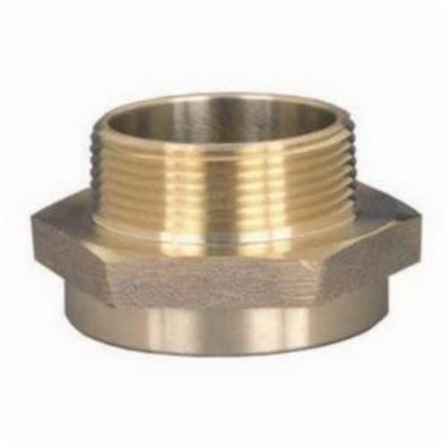 Dixon® The Right Connection FM15F15T-D Domestic Hex Nipple, 1-1/2 in, FNST x MNPT, Cast Brass, Domestic