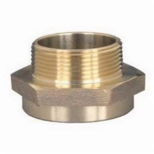 Dixon® The Right Connection FM15F15T-D Domestic Hex Nipple, 1-1/2 in, FNST x MNPT, Cast Brass, Domestic