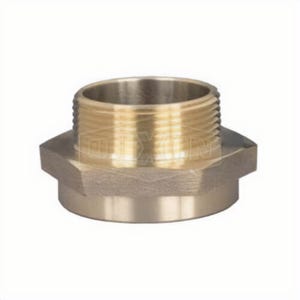 Dixon® FM2015F Reducing Hex Nipple, 2 x 1-1/2 in Nominal, Brass, FNPT x Male NH NST End Style, Domestic