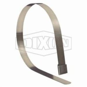 Dixon® FO10 FO Series Center Punch Open End Band Clamp, 2-1/2 in ID x 0.025 in Thick, 300 Stainless Steel, Domestic