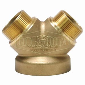 Dixon® FRC4025F 2-Way Outlet, 4 x 2-1/2 in, Male NST (NH), Brass, Domestic