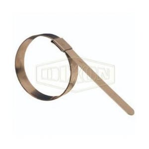 Dixon® FS24 F Series Center Punch Preformed Band Clamp, 6 in ID x 0.022 in Thick, 300 Stainless Steel, Domestic