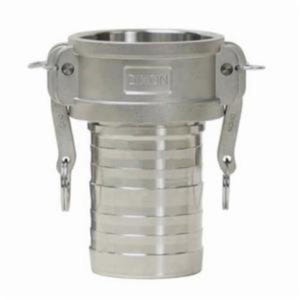 Dixon® G150-C-SSCR Global King® Crimp Type-C Cam & Groove Coupler with Buna-N Seal, 1-1/2 in Nominal, 316 Stainless Steel