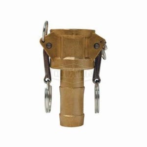 Dixon® G125-C-BR Global Type-C Cam and Groove Coupler, 1-1/4 in Nominal, Female Coupler x Hose Shank End Style, Brass, Domestic