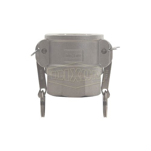 Dixon® G125-D-SS Type D Cam and Groove Coupler, 1-1/4 in Nominal, Female Coupler x FNPT End Style, 316 Stainless Steel, Import