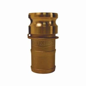 Dixon® G125-E-BR Global Type E Cam and Groove Adapter, 1-1/4 in, Male Adapter x Hose Shank, Brass, Domestic