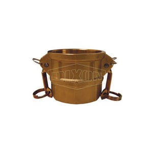 Dixon® G150-D-BR Type D Cam and Groove Coupler, 1-1/2 in Nominal, Female Coupler x FNPT End Style, Brass, Import