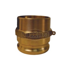 Dixon® G150-F-BR Type F Cam and Groove Adapter, 1-1/2 in, Male Adapter x MNPT, Brass, Import