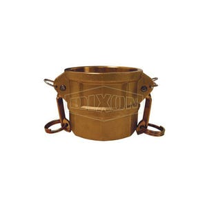 Dixon® G200-D-BR Type D Cam and Groove Coupler, 2 in Nominal, Female Coupler x FNPT End Style, Brass, Import