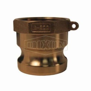 Dixon® G250-A-BR Global Type A Cam and Groove Adapter, 2-1/2 in, Male Adapter x FNPT, Brass, Domestic