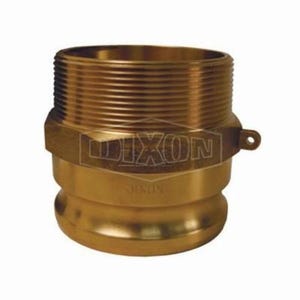 Dixon® G300-F-BR Global Type F Cam and Groove Adapter, 3 in, Male Adapter x MNPT, Brass, Domestic