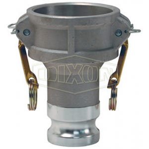 Dixon® G3020-DA-AL Global Type DA Jump Size Cam & Groove Coupler, 3 x 2 in Nominal, Female Coupler x Male Adapter End Style, Aluminum, Domestic