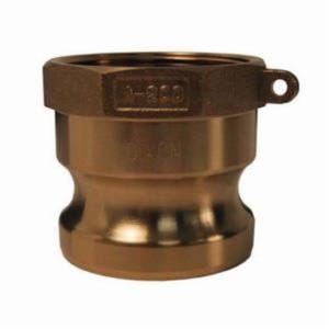 Dixon® G500-A-BR Global Type A Cam & Groove Adapter, 5 in x 5-8 Nominal, Male Adapter x FNPT End Style, C38000 Forged Brass