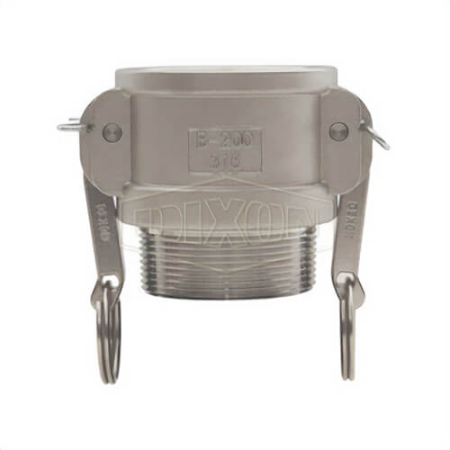 Dixon® G75-B-SS Type B Cam and Groove Coupler, 3/4 in Nominal, Female Coupler x MNPT End Style, 316 Stainless Steel, Import